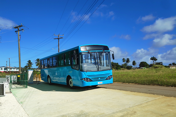 barbados electric bus