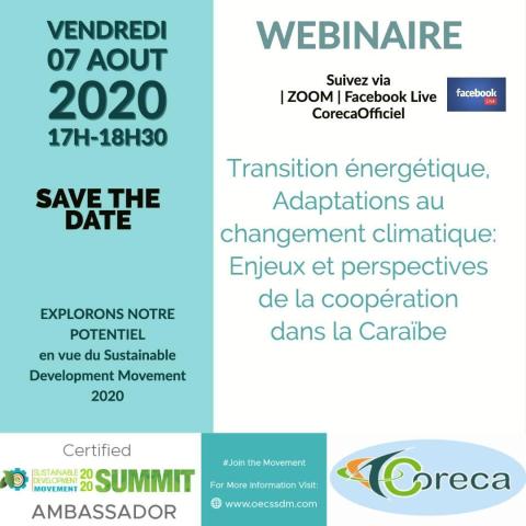 Webinaire– CO.RE.CA - Transition Énergétique , adaptations au réchauffement climatique